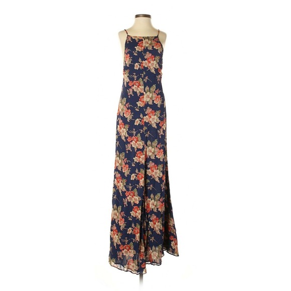 Reformation Dresses & Skirts - Reformation Blue Floral Print Maxi Dress Gown